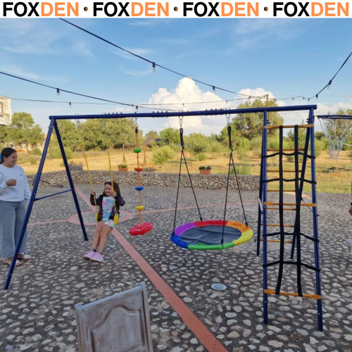 Kids swing set w 3 - kids, w/