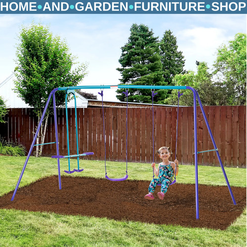 Kids swing set shaped legs - swing,
