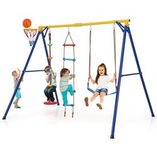 4-in-1 Kids Swing Set Outdoor