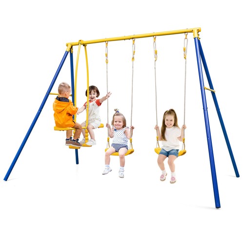 Toddlers metal swing set - metal,