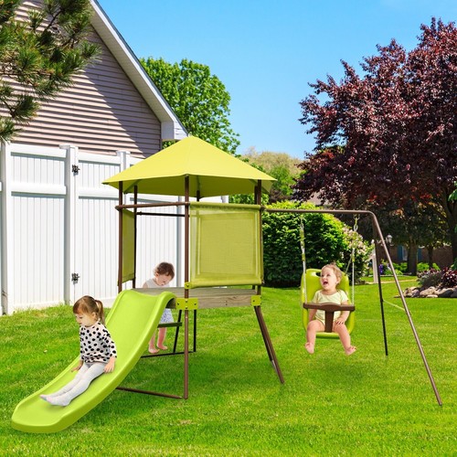 Outdoor kids swing set metal - outdoor,