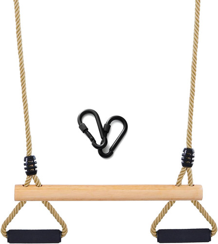 Wooden trapeze swing bar - swing, with