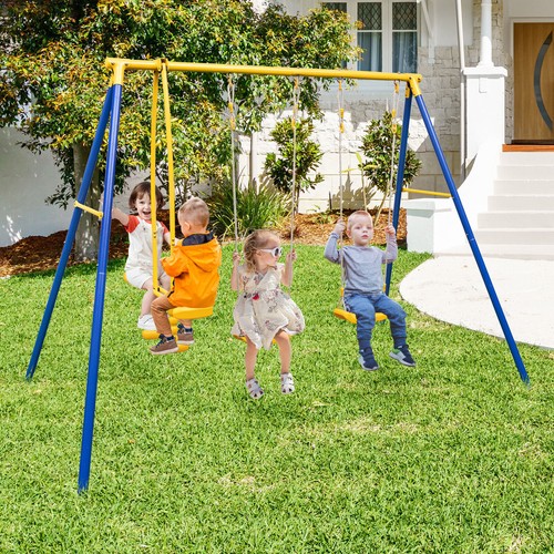 Toddlers metal swing set - toddlers,