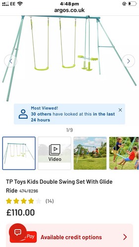 Toys kids double swing - toys, set