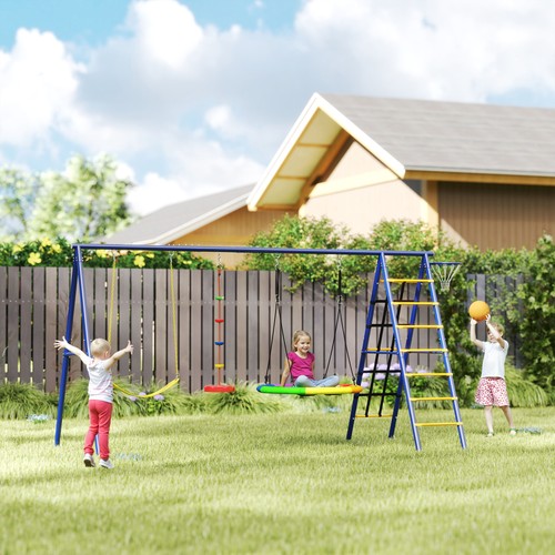 Metal kids swing set - kids,