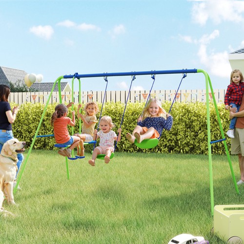 Metal garden swing set - swing,