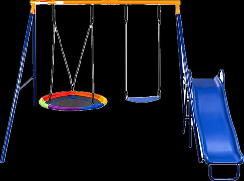 Metal outdoor swing set with - swing,