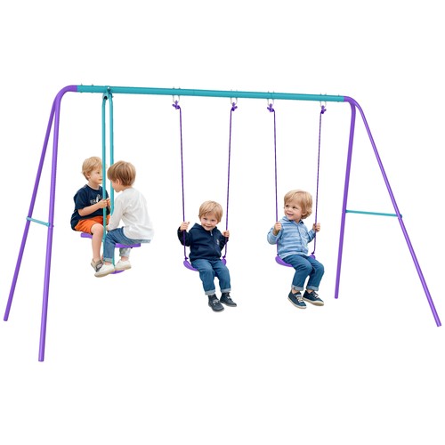 Outsunny metal swings set - swings,