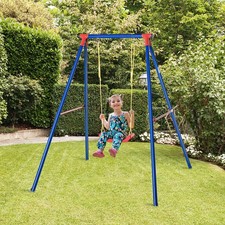 Metal Swing Set w/ Adjustable