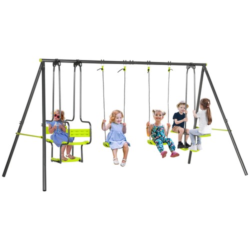 Outsunny garden swing set - garden,